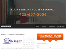 Tablet Screenshot of lynnwoodhousecleaning.com